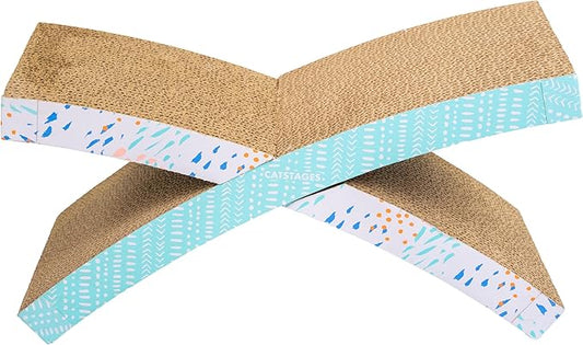 Catstages Easy Life Hammock Corrugated Cat Scratcher with Catnip