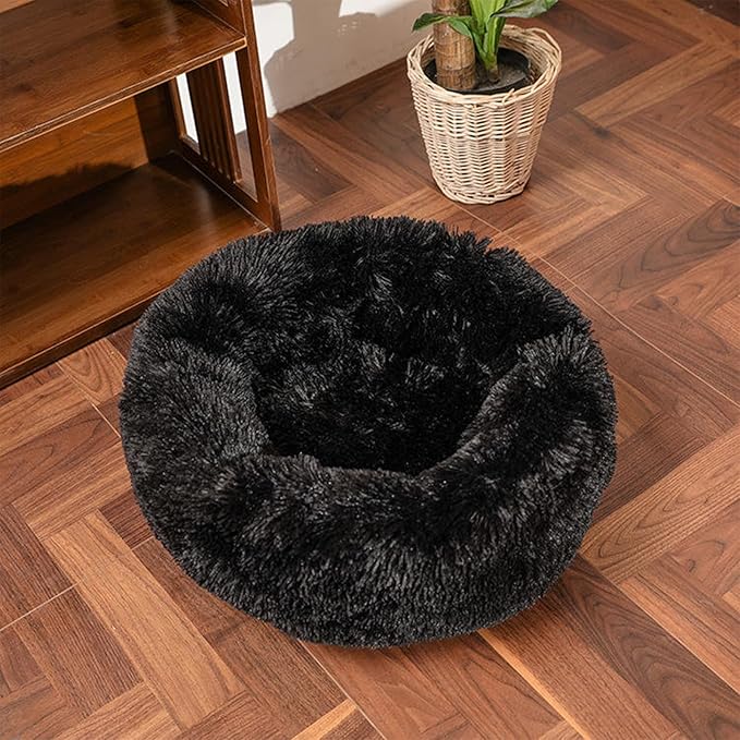 Nisrada Cat Beds for Indoor Cats,15.7 Inch Small Cats Beds, Washable-Round Pet Bed for Puppy and Kitten with Slip-Resistant Bottom