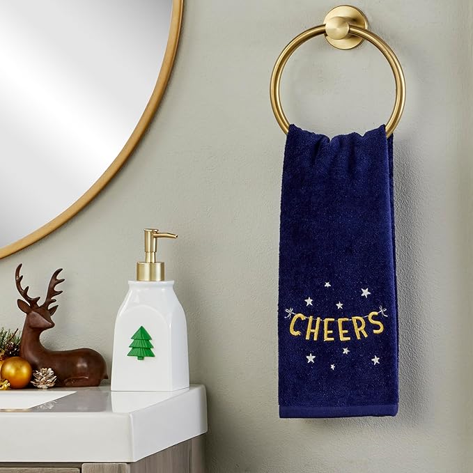 SKL Home Cheers Hand Towel Set, 2 Pack