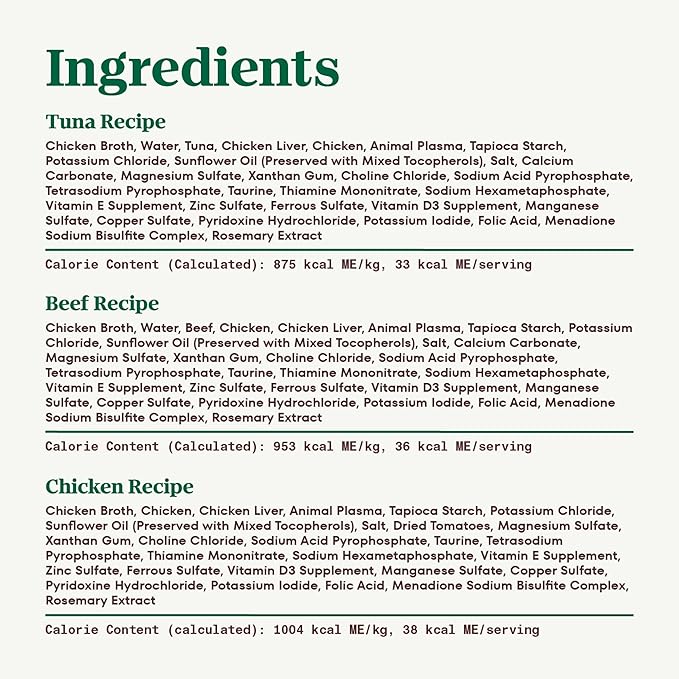 Nutro Wet Cat Food Cuts in Gravy MultiPack: Beef, Tuna, and Chicken Recipes; (24) 2.64 oz. Trays