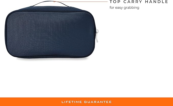 Briggs & Riley Toiletry Kit - Travel Bags for Women & Men, Organizer for Vacation, Dopp Kit for Bathroom Accessories, Makeup, & Skincare