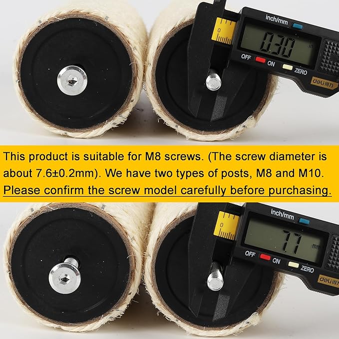 4 Pcs 2.9in 7.4cm Diameter Cat Tree Scratching Post Sisal Replacement Pole Parts (M8, 13.8in/35cm)