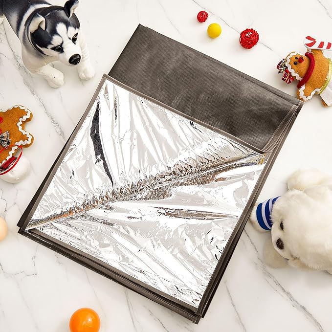 Kigley Pet Deterrent Mat to Keep Dogs Off Bed Couch and Furniture 72x56.3x0.04in Pain Free Couch Mat Non Electric Pet Repellent Mat Cats Dogs Couch Cover to Keep Pets Off Sofa Couch (Brown)