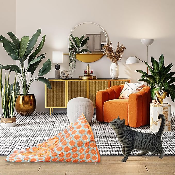 Cat Tunnel Bags, Pet Tunnel Bag Cat Cave Toy Collapsible Cat Bag Toy Crinkle Cat Tube Self Hide and Seek Play Cat Supplies Gift for Indoor Outdoor