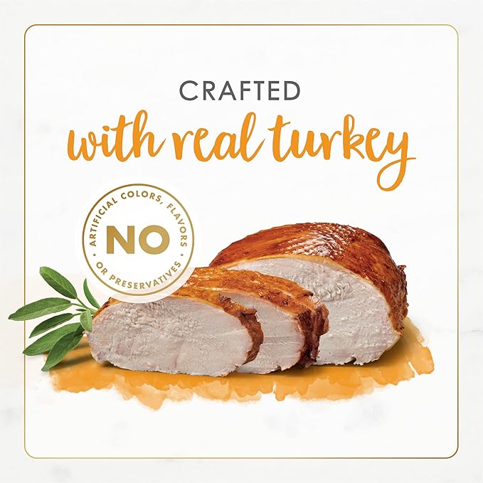 Purina Fancy Feast Natural Grain Free Wet Cat Food Pate Gourmet Naturals Natural Turkey Recipe - (Pack of 12) 3 oz. Cans