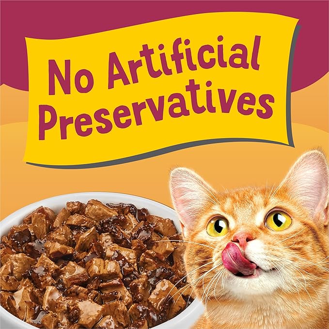 Purina Friskies Poultry Faves Lickable Gravy Cat Food Topper Variety Pack - 8 ct. Box