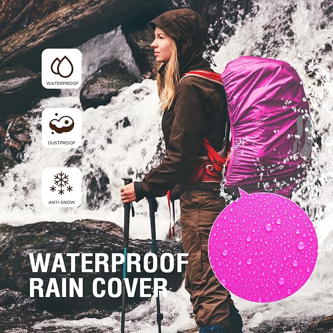 Backpack Rain Cover for (10-95L),Waterproof Backpack Cover with Reflective Strip,Outdoor Backpack Cover for Hiking,Camping,Biking,Traveling