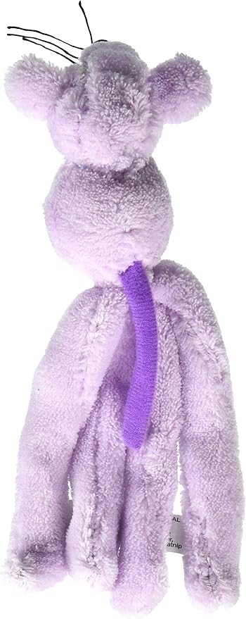 KONG - Cat Wubba Mouse - Soft Plush Catnip Toy, Crinkles and Rattles (Assorted Colors)