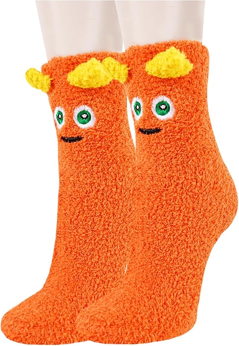 Benefeet Sox Cute Fuzzy Socks for Women Girls Fluffy Warm Cozy Novelty Slipper Socks Funny Animal Plush Sleeping Socks