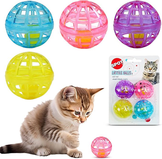 ETHICAL PRODUCTS 773073 4-Pack Lattice Balls Cat Toy