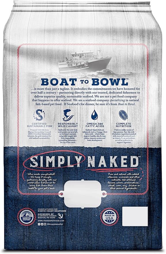 Wild Acadian Redfish Cat Food | No Chicken or Other Animal by-Products | Rich in Omega 3 & 6 Fatty Acids | Sustainably Sourced Wild Caught Fish | Made in The USA | 11lb Bag