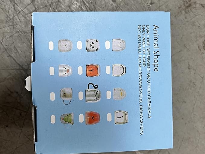 Bear Cute Mugs Kawaii Double Wall Glass Coffee Tea Mill Yogurt Cup Funny Novelty Gift for Women Her Friends Office Birthday Christmas