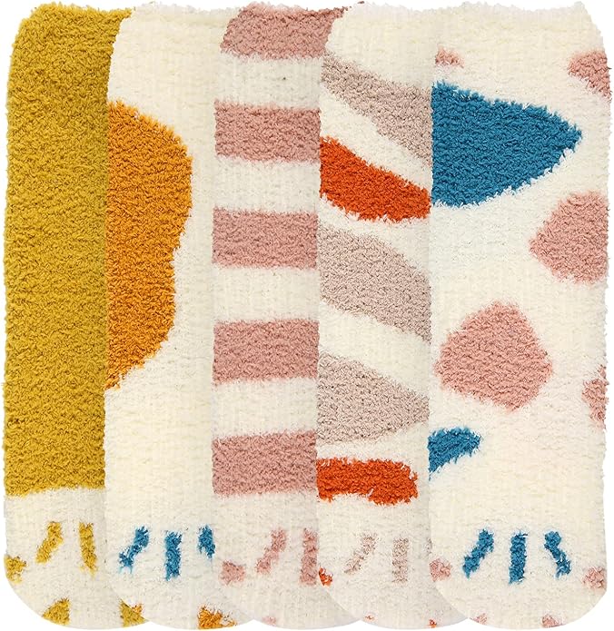 Benefeet Sox Cute Animal Fuzzy Socks for Women Girls Funny 3D Animal Cozy Socks Fluffy Slipper Socks Plush Comfy Soft Socks