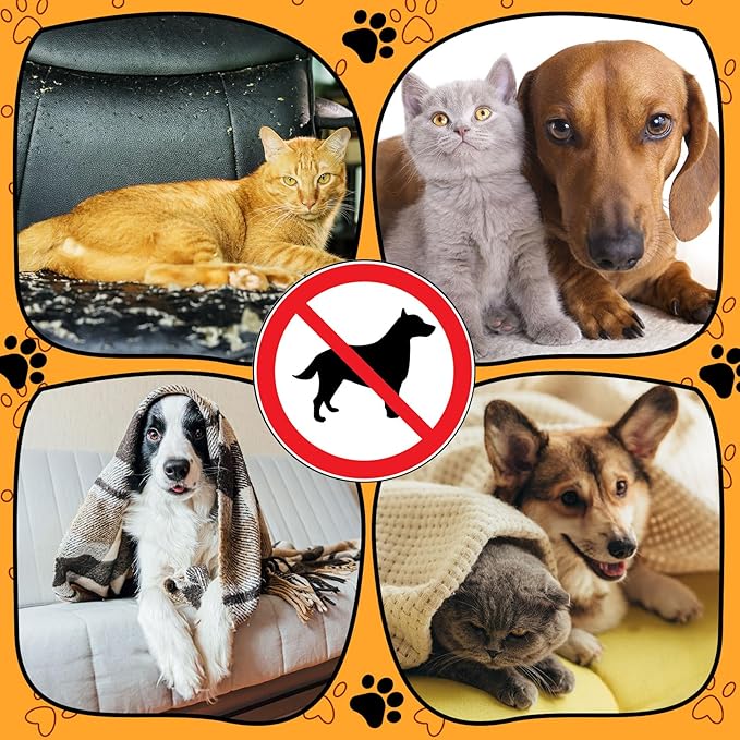 Kigley Pet Deterrent Mat to Keep Dogs Off Bed Couch and Furniture 72x56.3x0.04in Pain Free Couch Mat Non Electric Pet Repellent Mat Cats Dogs Couch Cover to Keep Pets Off Sofa Couch (Khaki)