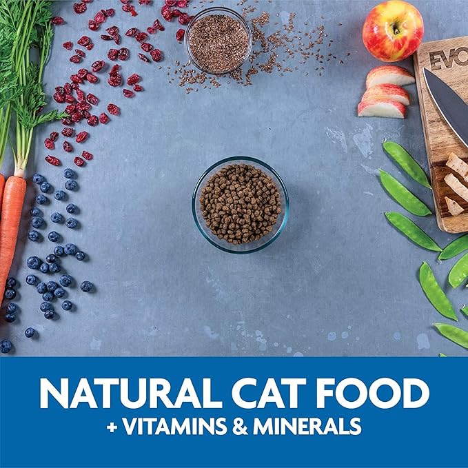 Evolve Pet Food Grain Free Deboned Chicken, Pea and Vegetable Recipe Cat Food Grain Free Deboned Chicken, Pea, and Veggies 3 Pound (Pack of 1)