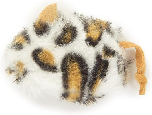 Petlinks Mouse Full Refillable Cat Toy with Catnip Tube - White/Orange, One Size