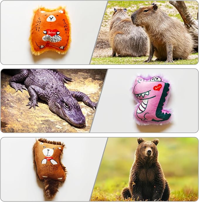 Cat Toys Catnip Toys Soft Plush Mouse Catmint Interactive Cat Kicker Toys with Crinkle Sound for Indoor Kitten Cats (12Mixed Colors)