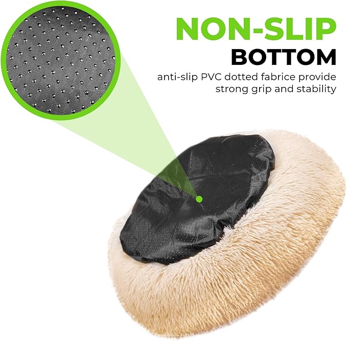 Whiskers & Friends Cat Bed, Cat Beds for Indoor Cats Washable, Small Dog Bed Calming Pet Bed, Cat Beds & Furniture, Large Cat Bed, Kitty Kitten Bed