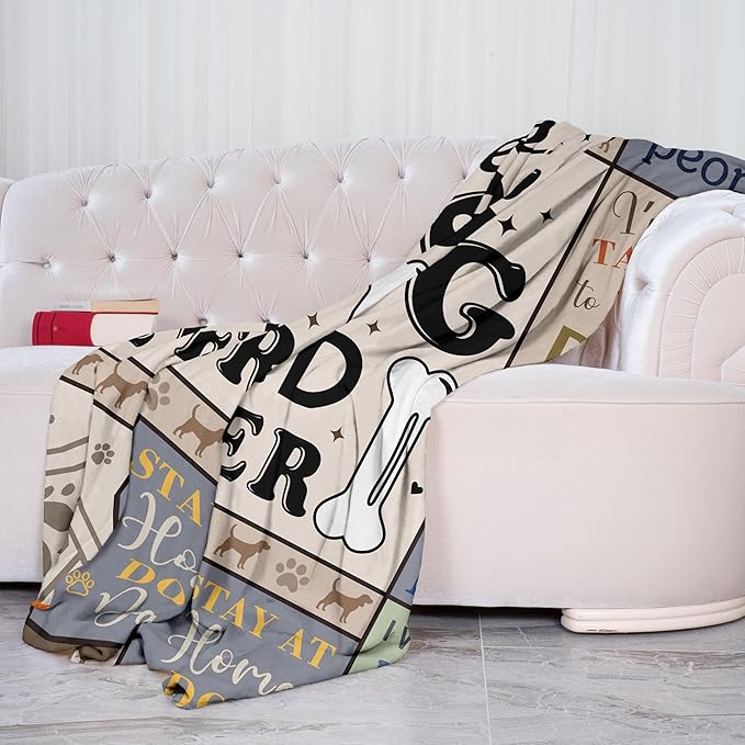 XALAZY Dog Dad Gifts for Men, Blanket 50"X60", Gifts for Dog Lovers/Owners, Dog Blanket Throw 50"X60"