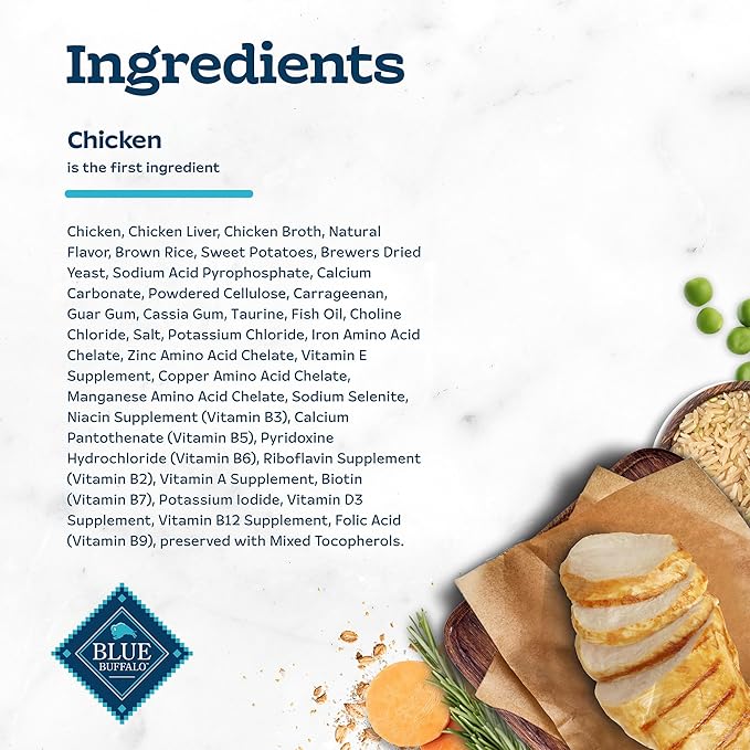 Blue Buffalo Tastefuls Spoonless Singles Natural Wet Cat Food Paté, Perfectly Portioned Cups, 2.6-oz. Twin-Pack Trays, Chicken Entreé (24 Count)