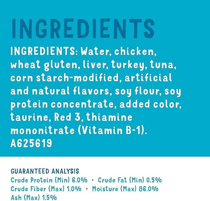 Purina Friskies Gravy Wet Cat Food Lickable Cat Treats, Lil' Grillers Seared Cuts With Tuna - (Pack of 16) 1.55 oz. Pouches