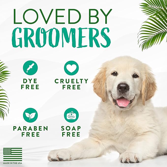 TropiClean Oatmeal Cat & Dog Shampoo for Itchy Skin Relief, Puppy & Kitten Safe, Medicated Tea Tree Oil for Itchy Skin Relief, Made in USA, 1 gallon