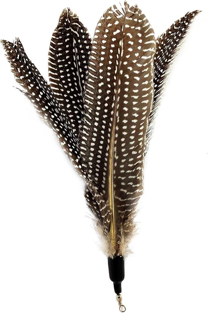 Pet Fit For Life Multi Piece Replacement Feathers Pack Plus Bonus Soft Furry Tail for Interactive Cat and Kitten Toy Wands…