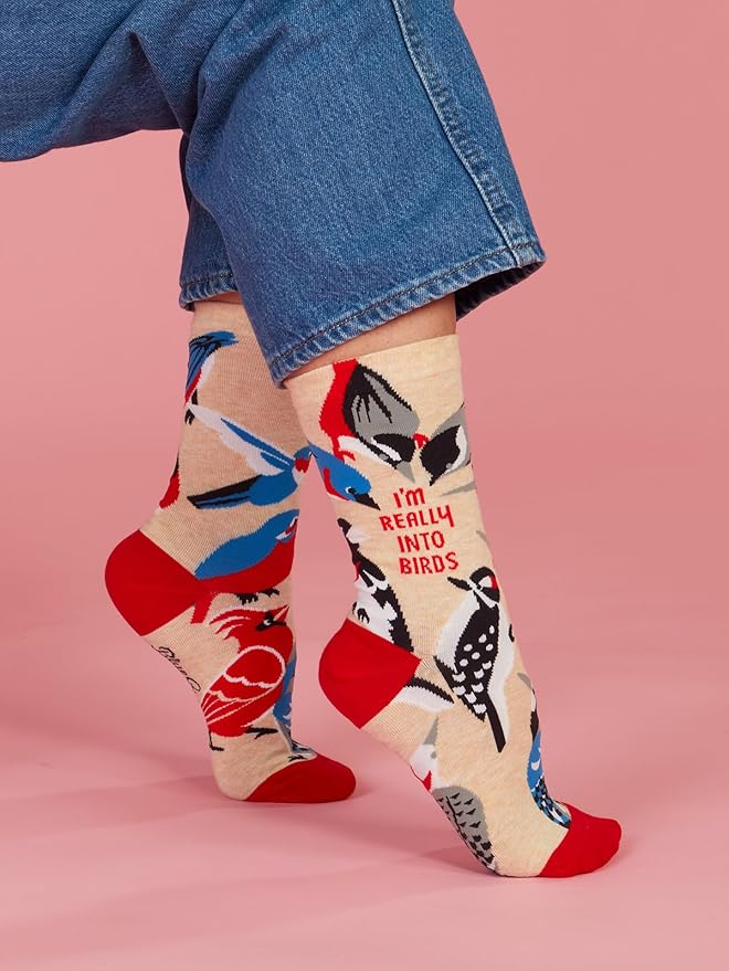 Blue Q Women's Funny Novelty Crazy Crew Socks with Sayings