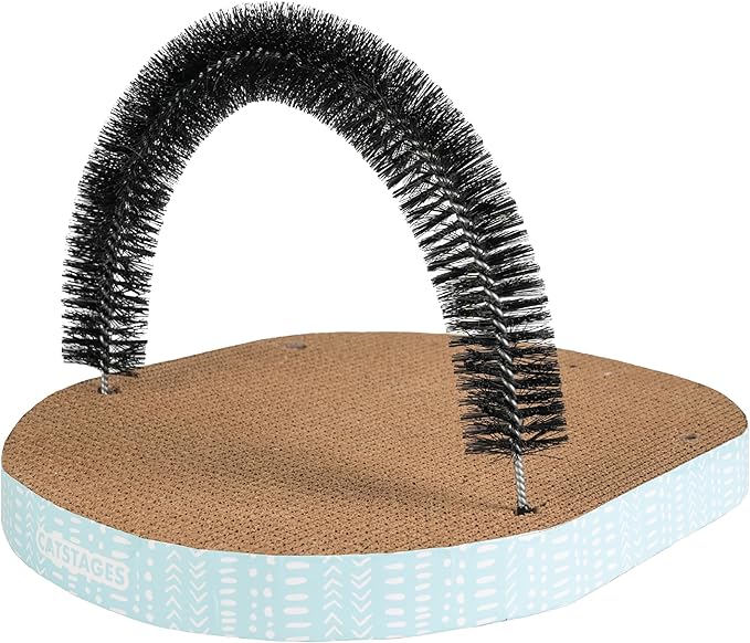 Catstages Scratch & Groom Corrugated Cat Scratch Pad with Catnip