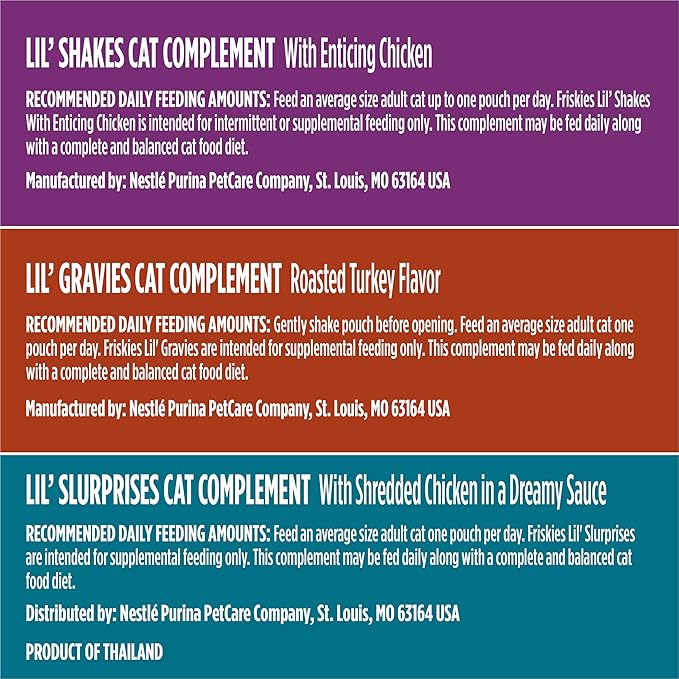 Friskies Purina Poultry Faves Lickable Cat Food Topper Variety Pack - 24 ct. Box