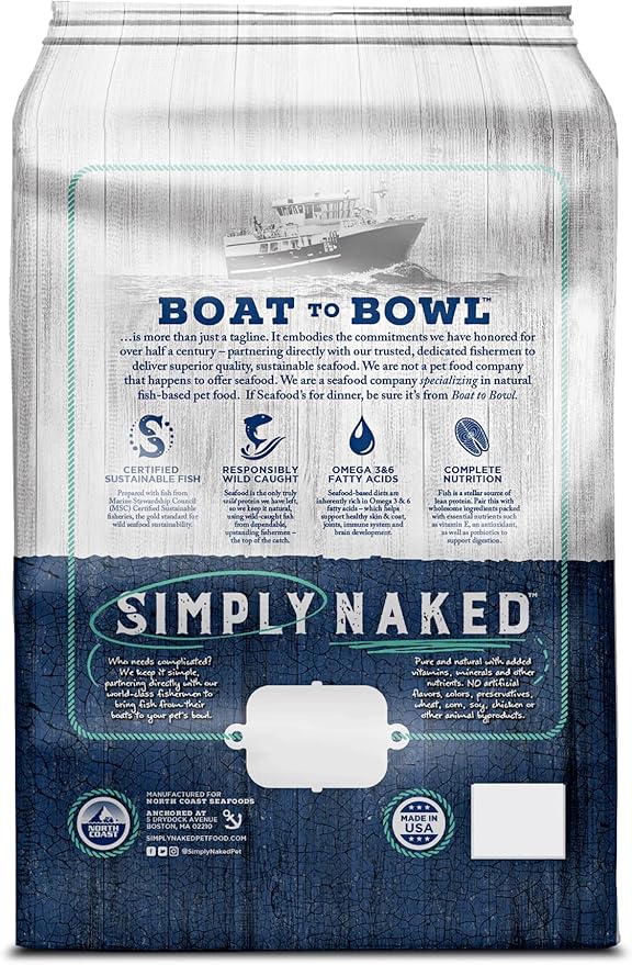 Wild Haddock & Cod Cat Food | No Chicken or Other Animal by-Products | Rich in Omega 3 & 6 Fatty Acids | Sustainably Sourced Wild Caught Fish | Made in The USA | 11lb Bag