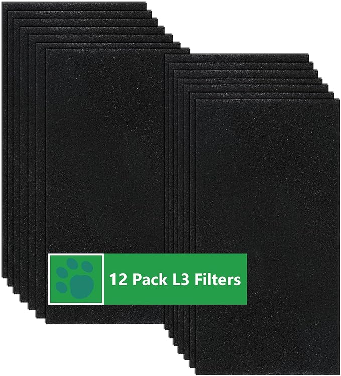 14 Pack Cat Litter Box Charcoal Filters Compatible with Litter-Robot 3, Activated Carbon Litter Box Filter for Litter-Robot 3 Self Cleaning Cat Litter Box, Thickened and Durable