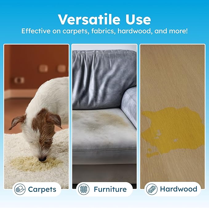 BugMD Enzyme Cleaner & Odor Eliminator for Strong Odor (32oz) - Pet Stain Remover for Carpet, Upholstery, Hardwood, Dog & Cat Urine - Powerful Deodorizer for Home, Floors, Furniture, & Carpet Cleaning