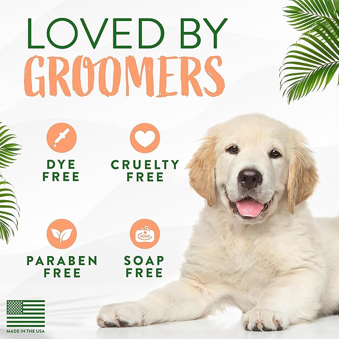 TropiClean 2-in-1 Papaya & Coconut Dog Shampoo and Conditioner | Natural Pet Shampoo Derived from Natural Ingredients | Cat Friendly | Made in the USA | 2.5 gallon