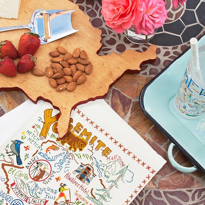 Catstudio Maryland Dish Towel - U.S. State Souvenir Kitchen and Hand Towel with Original Artwork - Perfect Tea Towels for Maryland Lovers, Travel Souvenir