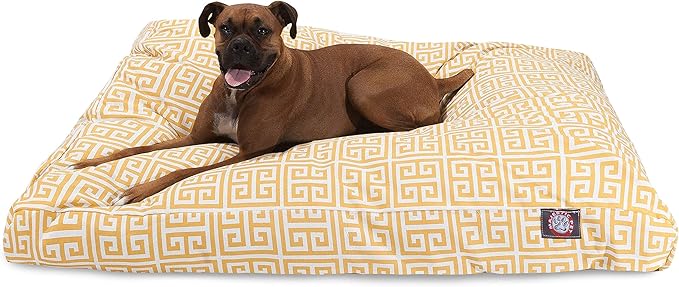 Majestic Pet Towers Rectangle Pet Bed - Orange - Medium