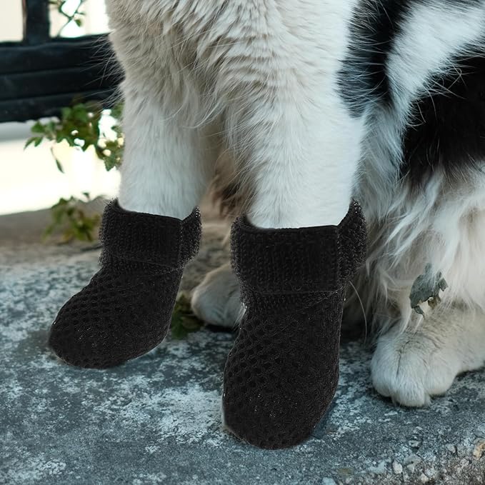 Ipetboom Cat Claw Covers-4pcs Cat Nail Caps Cat Nail Covers Caps Shoes Cats Socks Cat Booties to Prevent Scratching Cat Paw Protector Pet Grooming Booties for Bathing Shaving Checking