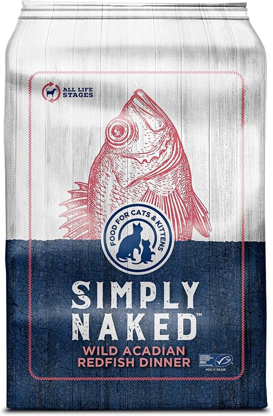 Wild Acadian Redfish Cat Food | No Chicken or Other Animal by-Products | Rich in Omega 3 & 6 Fatty Acids | Sustainably Sourced Wild Caught Fish | Made in The USA | 11lb Bag