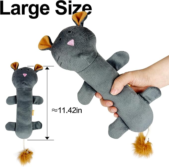 Catnip Silvervine Matatabi Pillow for Cats Kittens,Crinkle Sound Toy,Cat Kicker Toy,Large Size Cat Pillow Soothing Plush Cat Toy(Mouse).