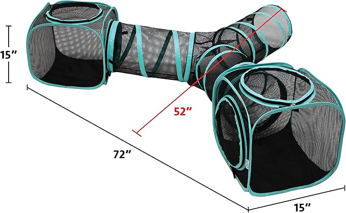 Kitty City Outdoor Catio Mega Kit for Cats, Replacement Parts, and 10' Tunnels