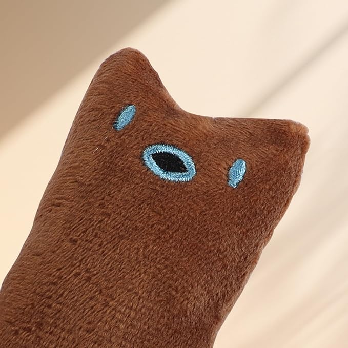 YAODHAOD Cat Catnip Toy, 3 Pcs Catnip Tooth Cleaning Toy, Interactive Cat Kicker Toy for Indoor Cats, Crinkle Sound Catnip Catnip Filled Toys (Crinkle Catnip Toys)