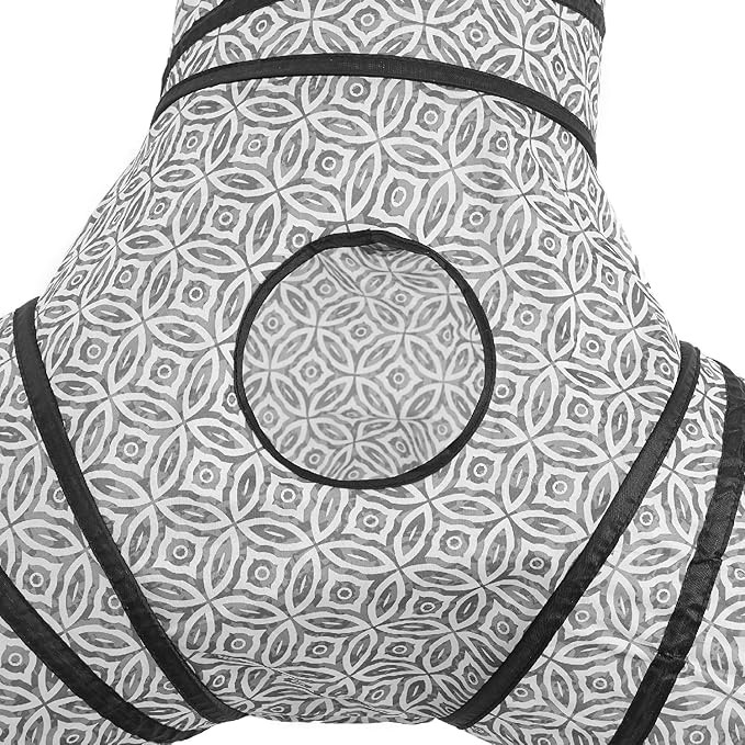 Tempcore Pet Cat Tunnel Tube Cat Toys 3 Way Collapsible, Cat Tunnels for Indoor Cats，Kitty Tunnel Bored Cat Pet Toys Peek Hole Toy Ball Cat, Puppy, Kitty, Kitten, Rabbit