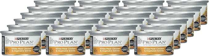 Pro Plan White Meat Chicken & Vegetable Entree Adult Canned Cat Food in Gravy