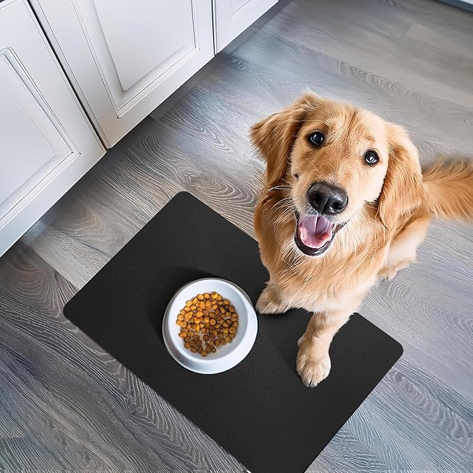 NALALAS Large Dog Mat for Food and Water, Cat Feeding Mat | Large Waterproof Dog Bowl Mat | Non-Slip Pet Food Mat for Floors | Dog Food Mats for Floors, Pet Mats for Food and Water | Easy to Clean