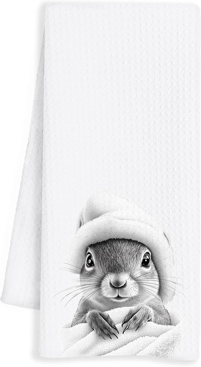 Cute Bunny Hand Towels for Bathroom, Gifts for Women and Lovers, Rabbit Decor, Kids Bathroom Decor, 16x24 Inch