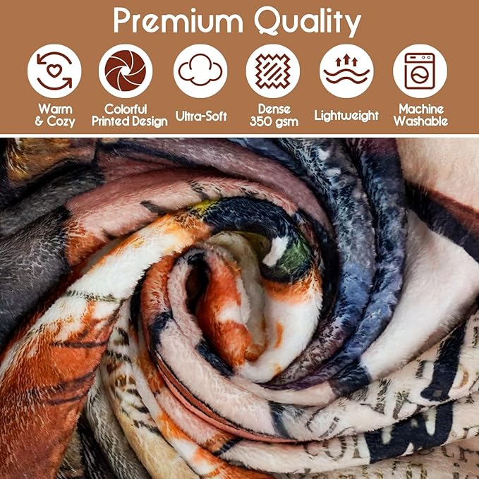 Book Cat Lovers Gifts Blanket,Teacher Gifts for Women Men Book Lover Teacher Librarian Birthday Read Fleece Throw Blanket,Flannel Throw Blanket for Home Living Room Couch Bed Chair Dorm Decor 60"x50"