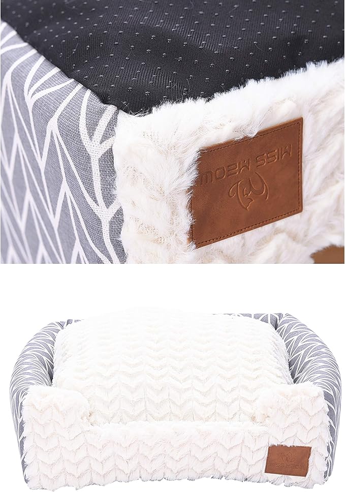 Cat Bed for Indoor Cats,Medium Large Cats Cave Bed,Machine Washable,Removable Cushion Cover,Small Dogs Tent Bed