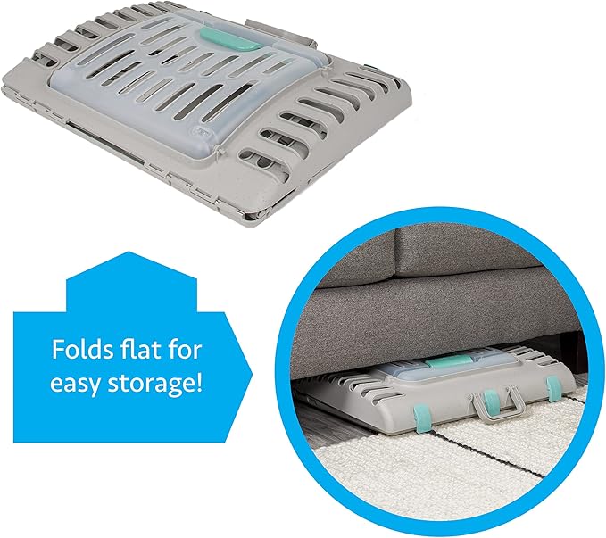 SportPet Designs Foldable Travel Cat Carrier - Front Door Plastic Collapsible Carrier Collection, Waterproof Bed