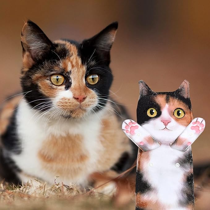 Cat Funny Hand Towels for Bathroom Kitchen- Cute Decorative Kitten Decor Hanging Face Towels- Unique Housewarming Valentines Mothers Birthday Gifts for Women Mom Cat Lovers