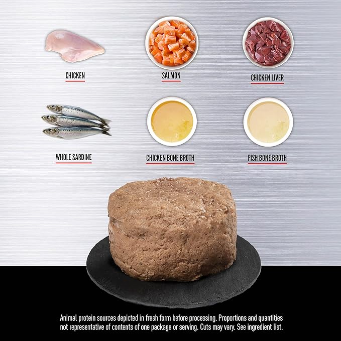 ORIJEN Kitten Chicken and Salmon Entree in Bone Broth Wet Cat Food, WholePrey Ingredients, 3 oz (Case of 24)